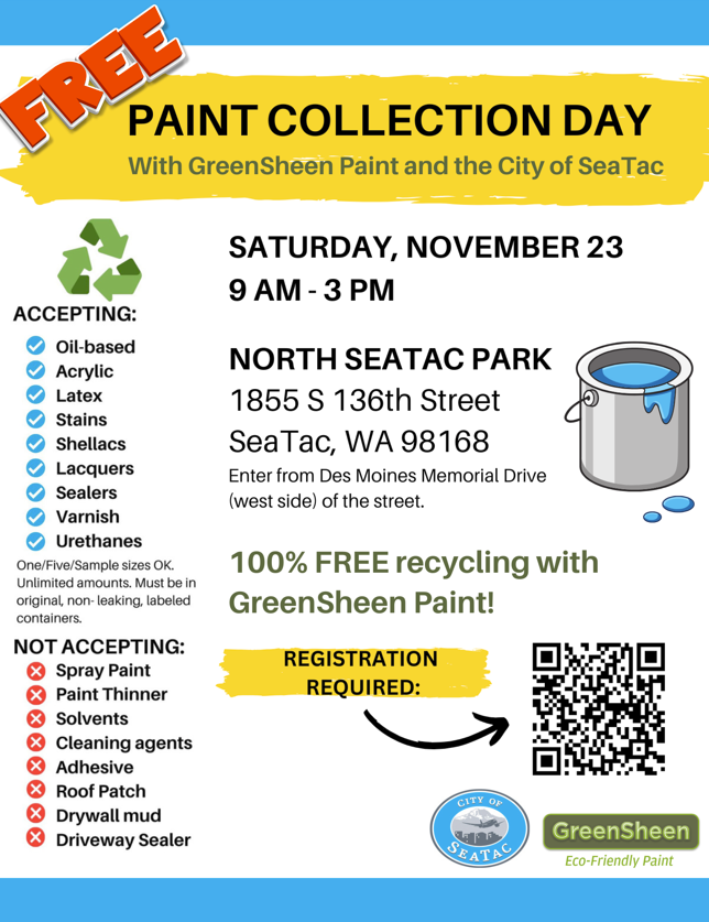 paint recycling event flyer 2024